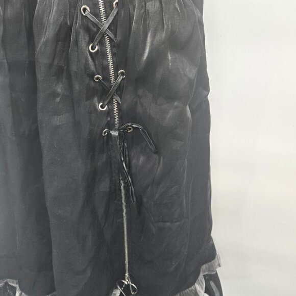 Hard Candy Gothic Lolita Steampunk Black Dress Multi-Layered Mini Dress 2x - Picture 3 of 12